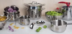 Cestino decorativo per alimenti, acciaio inox, 20 cm