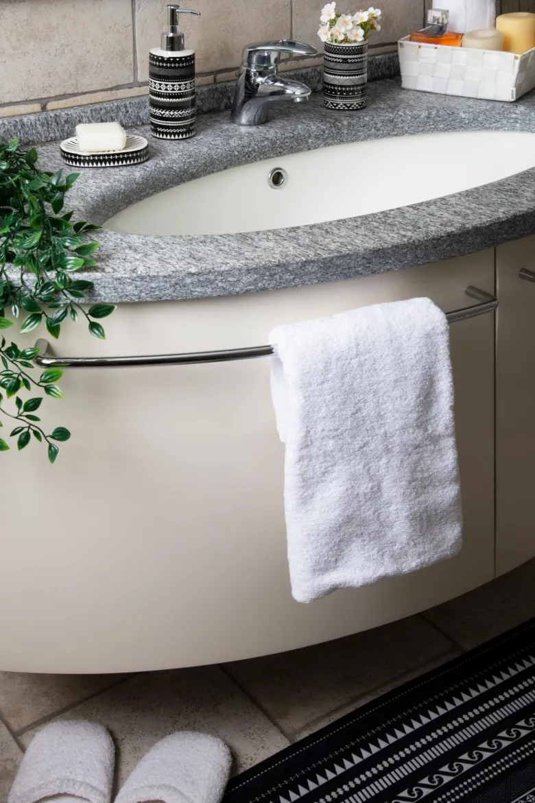 Ciabatte in spugna, 100% cotone, misura s/m, bianco