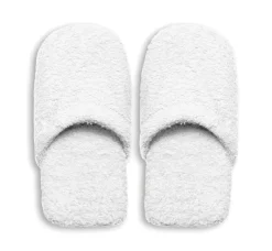 Ciabatte in spugna, 100% cotone, misura s/m, bianco