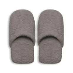 Ciabatte in spugna, 100% cotone, misura s/m, grigio