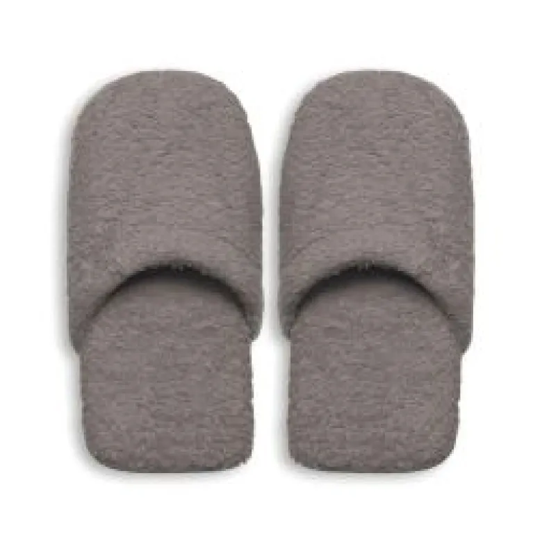 Ciabatte in spugna, 100% cotone, misura s/m, grigio