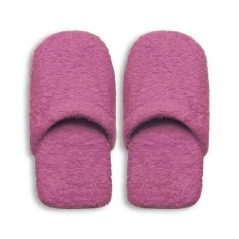 Ciabatte in spugna, 100% cotone, misura s/m, lilla