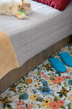 Ciabatte in spugna, 100% cotone, misura s/m, azzurro