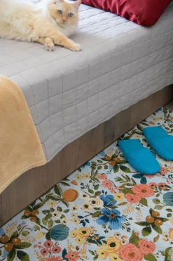 Ciabatte in spugna, 100% cotone, misura s/m, azzurro