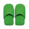 Ciabatte in spugna, 100% cotone, misura s/m, verde