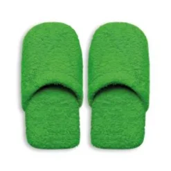 Ciabatte in spugna, 100% cotone, misura s/m, verde