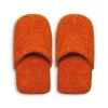 Ciabatte in spugna, 100% cotone, misura s/m, arancione