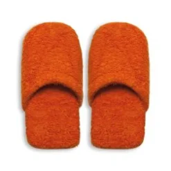 Ciabatte in spugna, 100% cotone, misura s/m, arancione