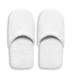 Ciabatte in spugna, 100% cotone, misura l/xl, bianco