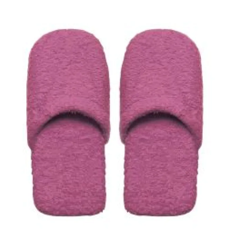Ciabatte in spugna, 100% cotone, misura l/xl, lilla