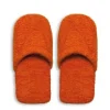 Ciabatte in spugna, 100% cotone, misura l/xl, arancione