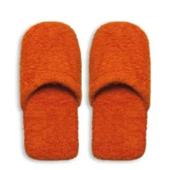 Ciabatte in spugna, 100% cotone, misura l/xl, arancione