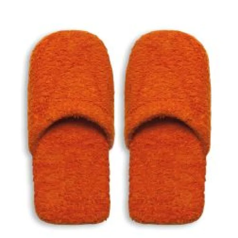 Ciabatte in spugna, 100% cotone, misura l/xl, arancione