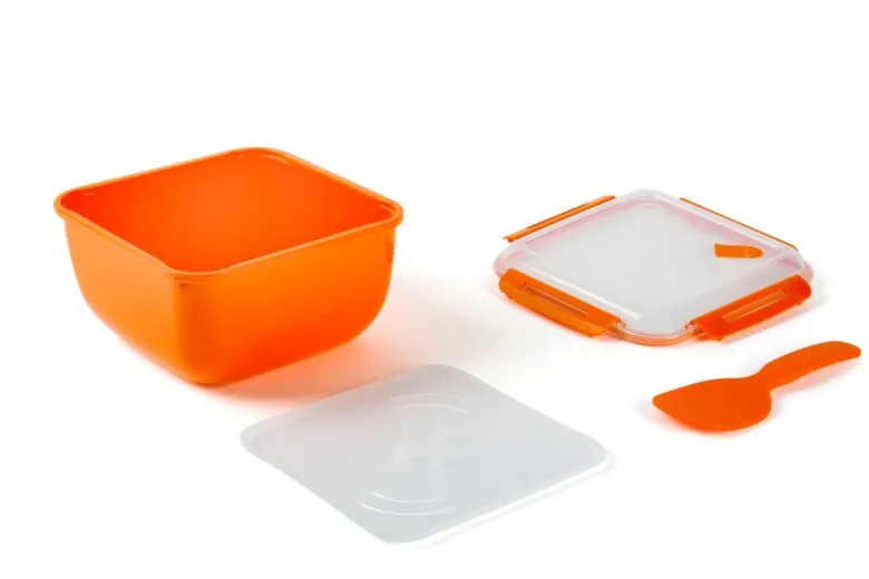 Contenitore cuoci riso con coperchio, con valvola