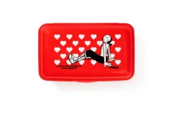 Contenitore portapranzo con posate, olivia, rosso