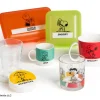Contenitore portapranzo con posate, charlie brown, arancione
