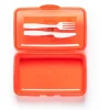 Contenitore portapranzo con posate, snoopy, rosso