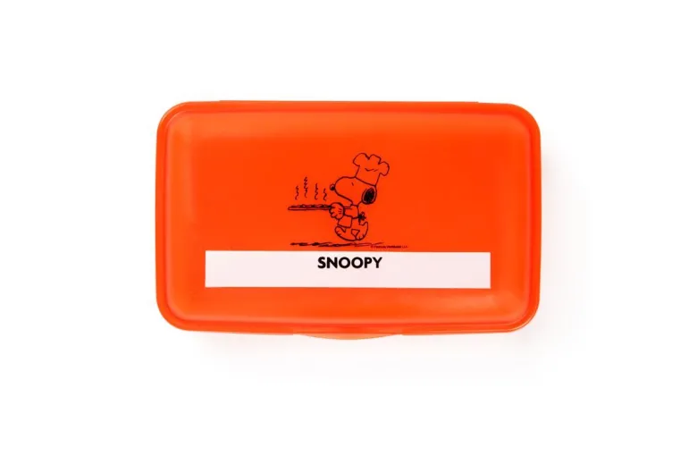 Contenitore portapranzo con posate, snoopy, rosso
