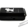 Contenitore portapranzo con posate, gattino, nero