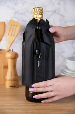 Copribottiglia refrigerato, a cappuccio, colore nero