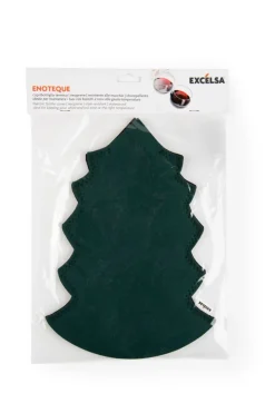 Copribottiglia termico natalizio, albero, in neoprene