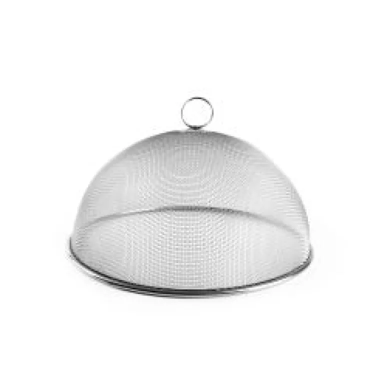 Coprivivande, tondo, acciaio inox, 30 cm