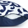 Cuscino decorativo, bianco/blu, 45x45 cm
