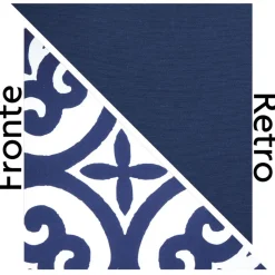 Cuscino decorativo, bianco/blu, 45x45 cm