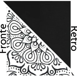 Cuscino decorativo, bianco/nero, 45x45 cm