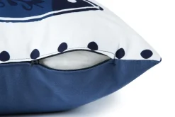 Cuscino decorativo, multicolore, pesci blu, 45x45 cm