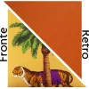 Cuscino decorativo, multicolore, tigre/palma, 45x45 cm
