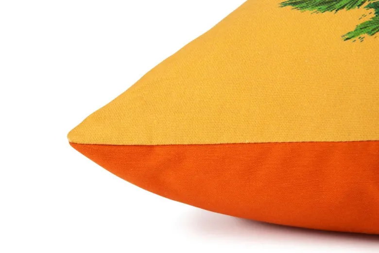 Cuscino decorativo, multicolore, tigre/palma, 45x45 cm
