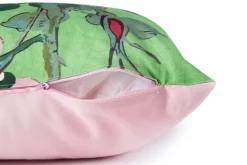 Cuscino decorativo, orientale, con fiori, 45x45 cm