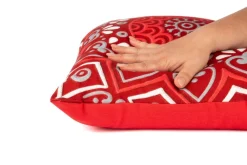Cuscino decorativo, rosso, 45x45 cm