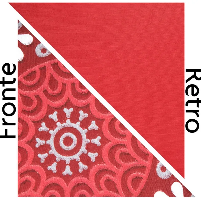 Cuscino decorativo, rosso, 45x45 cm