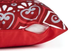 Cuscino decorativo, rosso, 45x45 cm