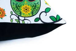 Cuscino decorativo, stile calavera, teschi, 45x45 cm