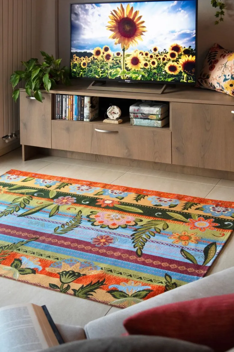 Cuscino decorativo, stile floreale, rosa, 50x40 cm