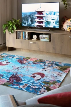 Cuscino decorativo, stile floreale, rosa, 50x40 cm