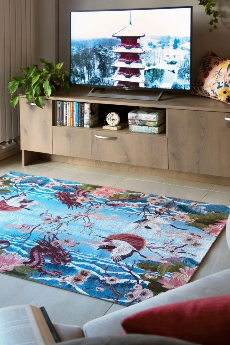Cuscino decorativo, stile floreale, rosa, 50x40 cm