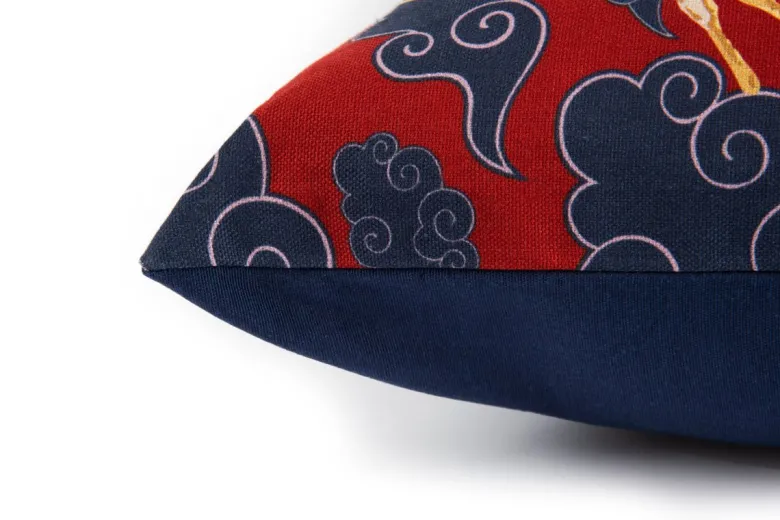 Cuscino decorativo, stile giapponese, geisha, 45x45 cm