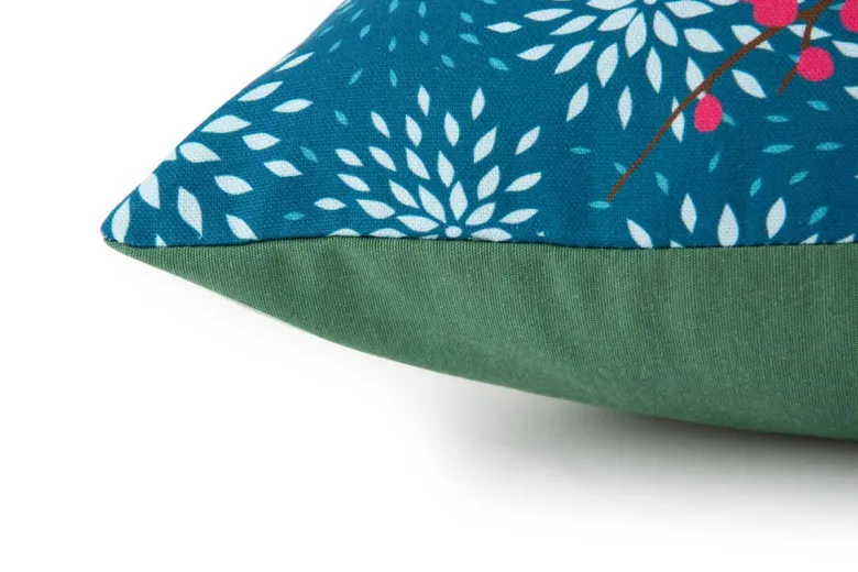 Cuscino decorativo, stile giapponese, airone, 45x45 cm