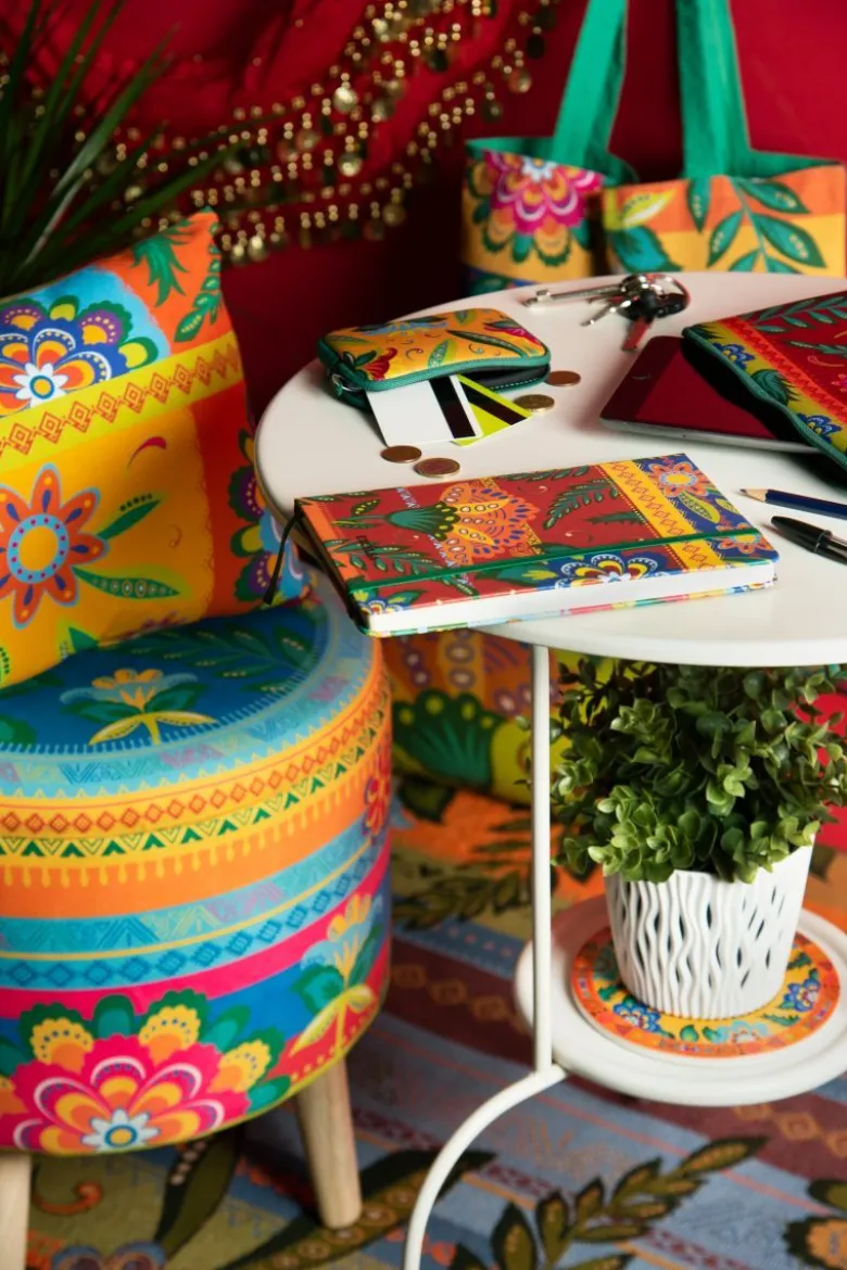 Cuscino decorativo, stile gipsy, multicolore, 45x30 cm