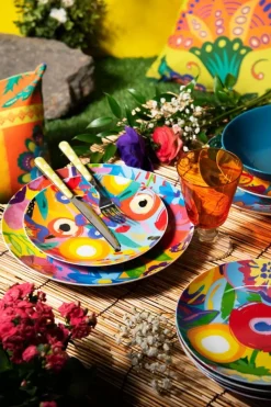 Cuscino decorativo, stile gipsy, multicolore, 45x30 cm