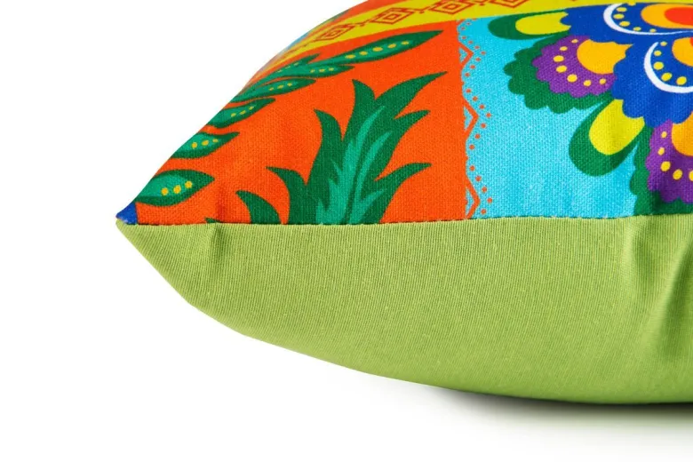 Cuscino decorativo, stile gipsy, multicolore, 45x30 cm