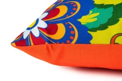 Cuscino decorativo, stile gipsy, verde, 50x40 cm