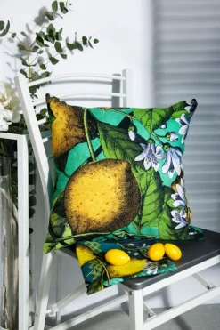 Cuscino decorativo, stile limoni, 45x45 cm