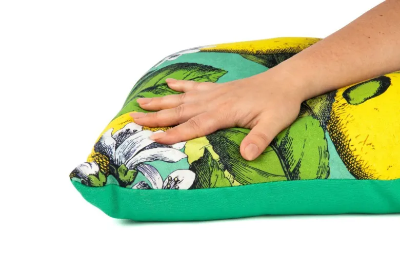 Cuscino decorativo, stile limoni, 45x45 cm