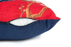 Cuscino decorativo, stile orientale, carpe, 45x30 cm