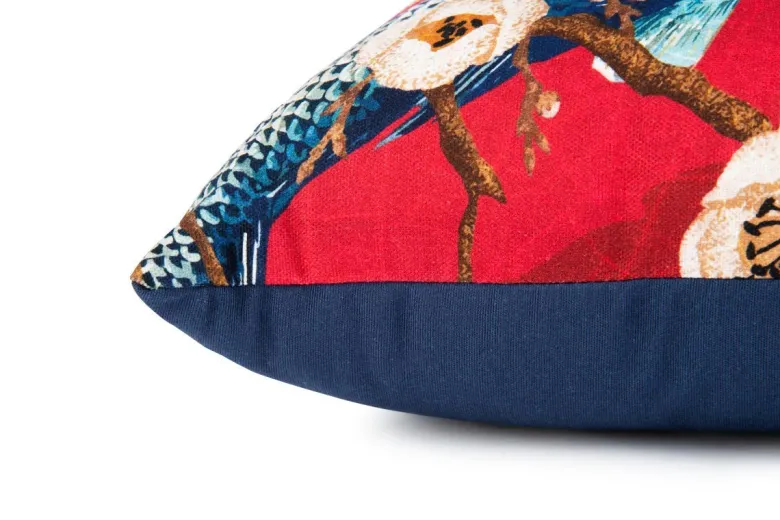 Cuscino decorativo, stile orientale, carpe, 45x30 cm